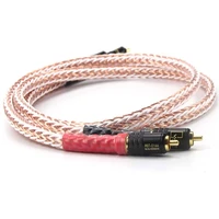 hifi 8tc 7n occ pure copper rca cable hi end cd amplifier interconnect 2rca to 2rca male audio cable