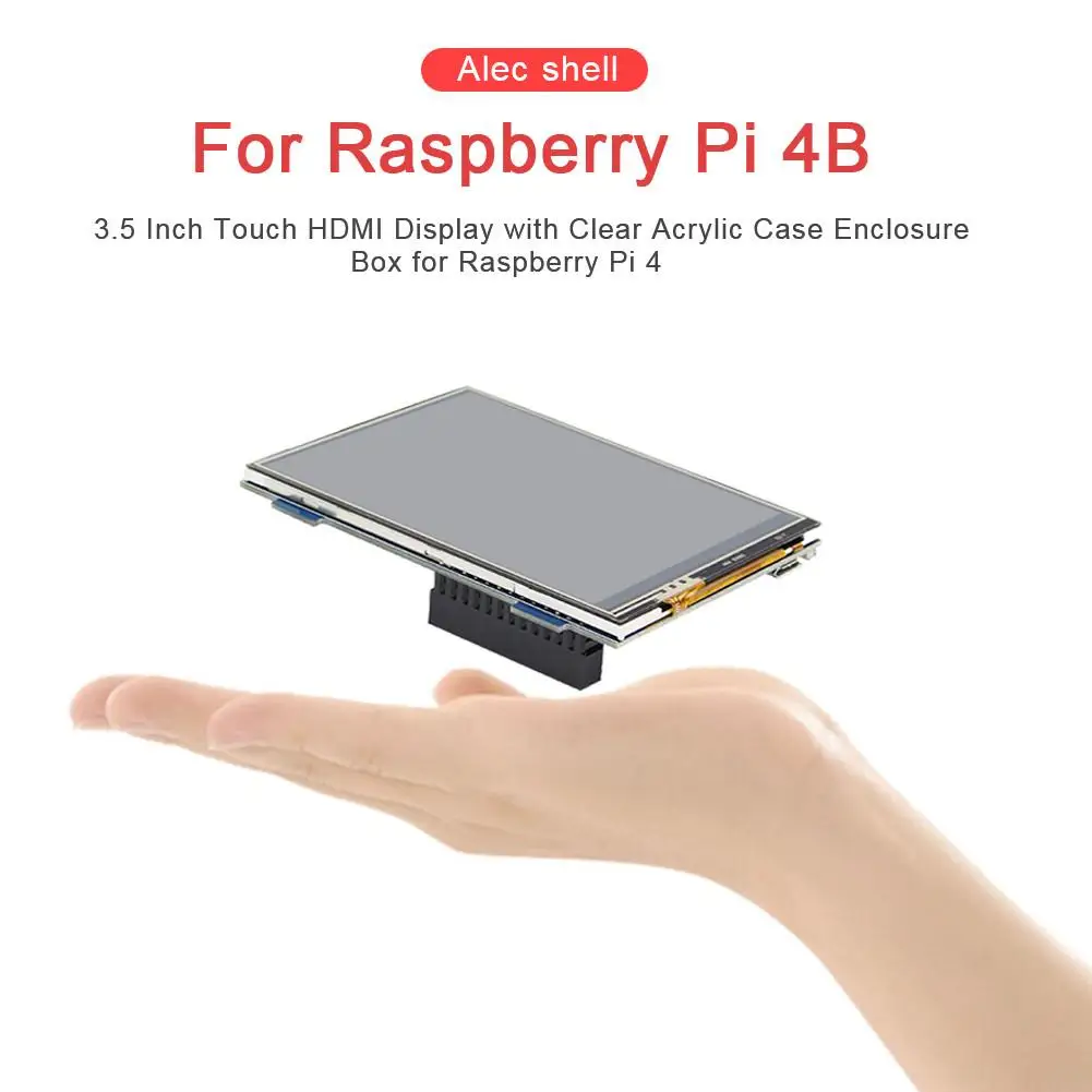 Сенсорный экран 3 5 дюйма HDMI + акриловый чехол для Raspberry Pi 4|Мониторы| |