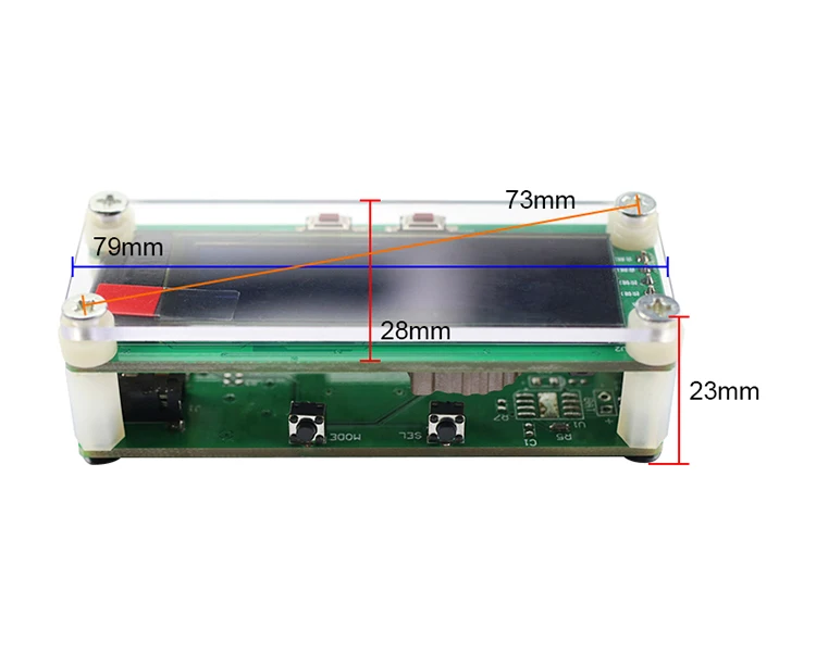 GHXAMP 2 дюймов OLED музыкальный спектр Модуль Индикатор уровня VU метр модификация автомобиля компьютер MP3 DVD MP4 MP5 Телефон DIY время DC5V