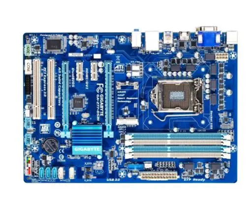 Б/у GIGABYTE материнская плата GA Z77 DS3H поддерживает LGA1155 процессор сокета и
