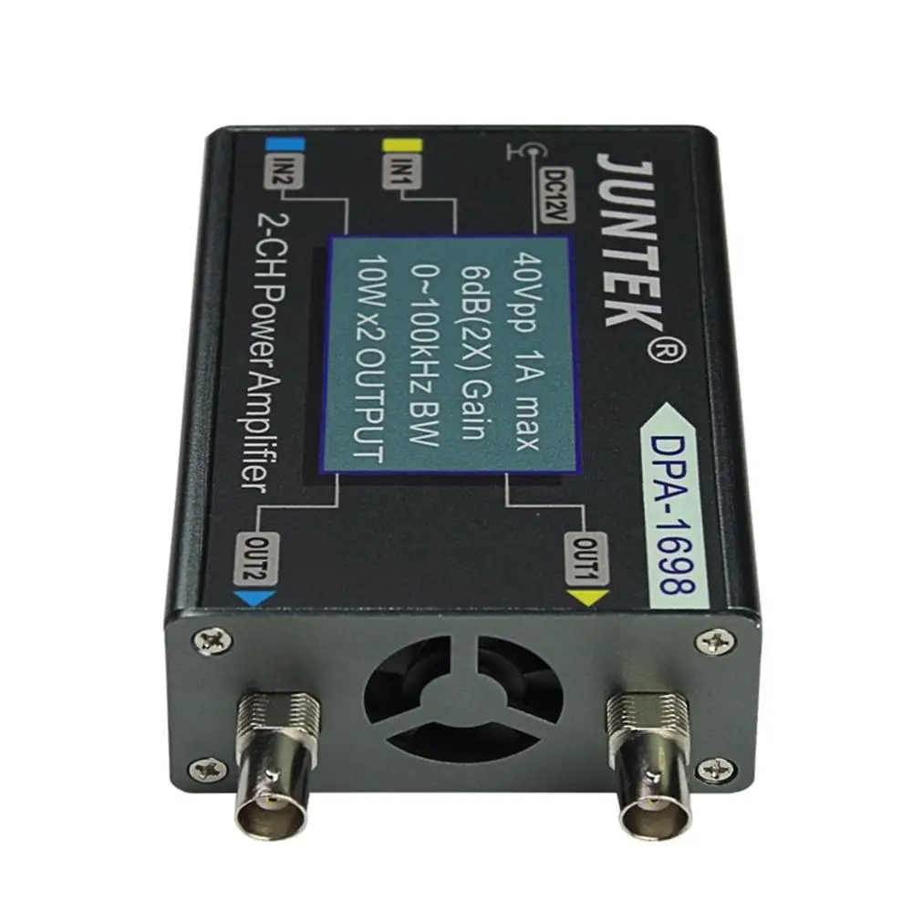 DPA-1698 High Power Dual Channel DDS Function Signal Generator Amplifier DC 40V 0-100KHz EU/US Plug | Инструменты