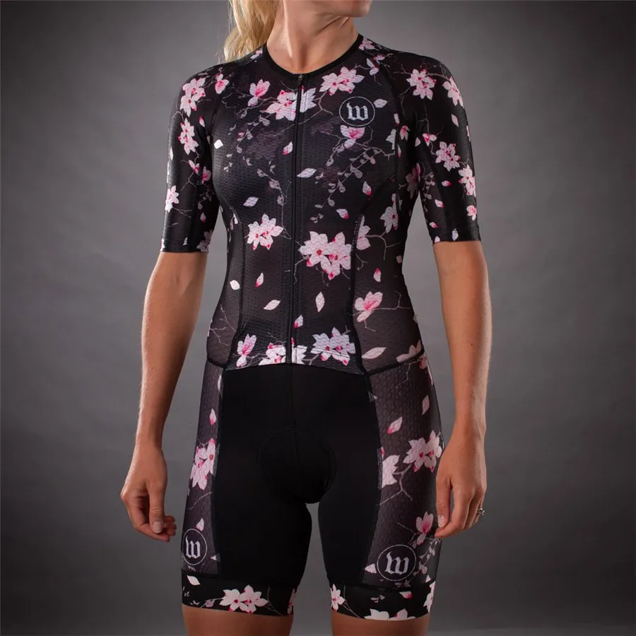 Wattieink высокое качество Велоспорт Джерси облегающий костюм для женщин Триатлон Mtb