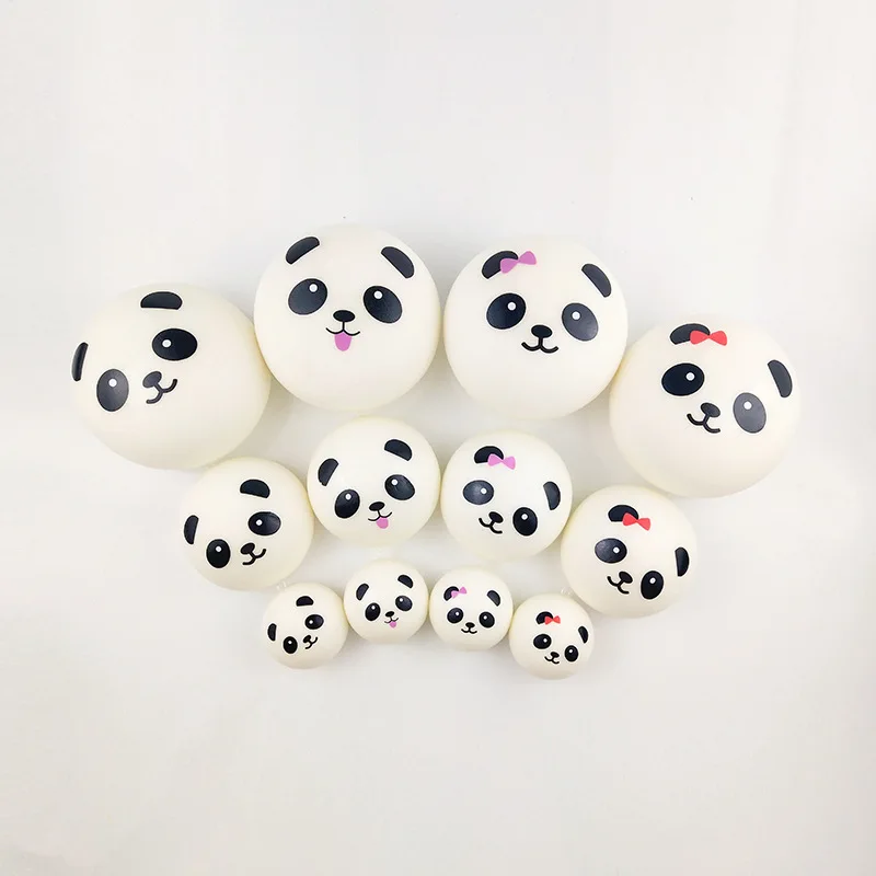 Kawaii Милая панда выражение мягкая медленно восстанавливающая форму сжимаемая