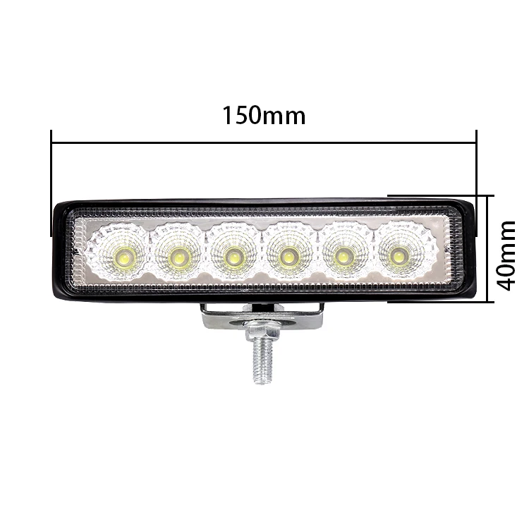 

2pcs 18w DRL LED Work Light 10-30V 4WD 12v for Off Road Truck Bus Boat SUV Car Light Assembly ATV Daytime Running Fog lamp