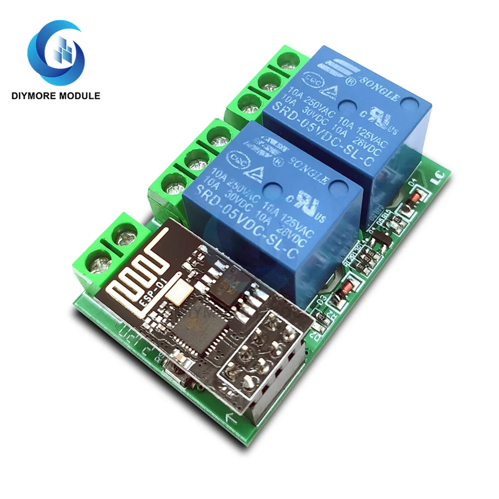 

ESP8266 ESP-01/01S DC5V двойной WIFI релейный модуль WiFi модуль управления