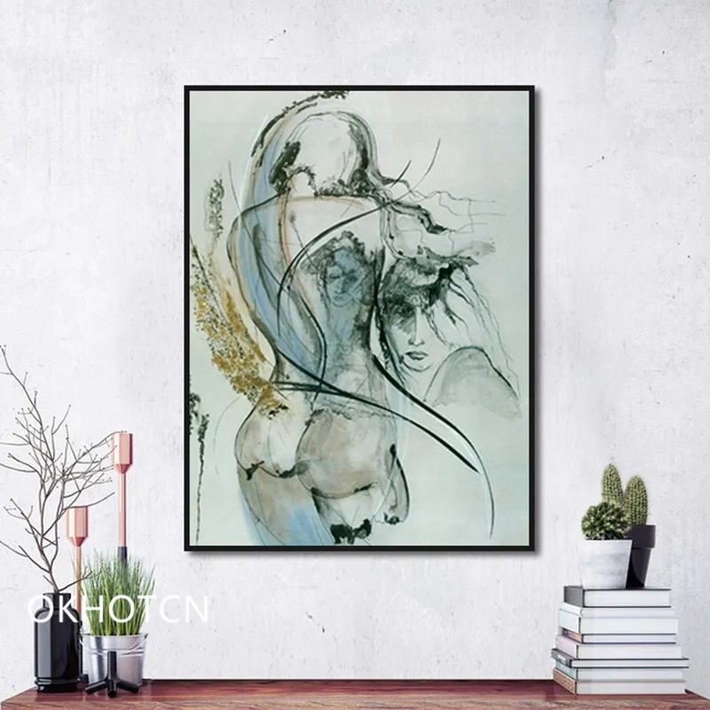 Настенные художественные плакаты и принты в китайском стиле Картина на холсте с