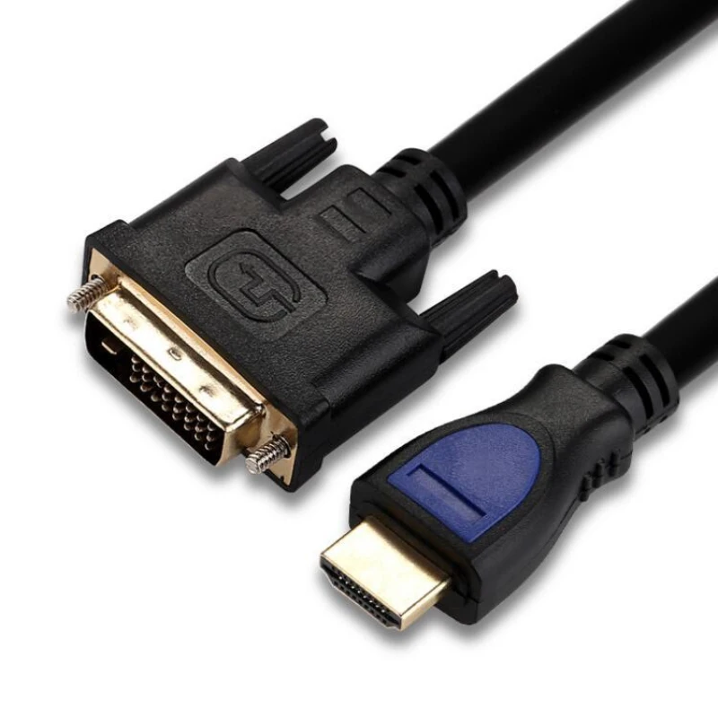 

HDMI-compatible To DVI Cable Male 24+1 DVI-D Male Adapter Gold Plated 1080P For HDTV DVD Projector PlayStation 4 PS4/3 TV BOX