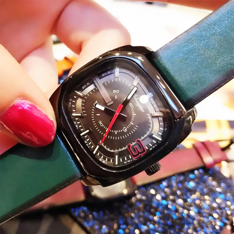 Модные часы для пары унисекс Светящиеся женские ремень ретро водонепроницаемые