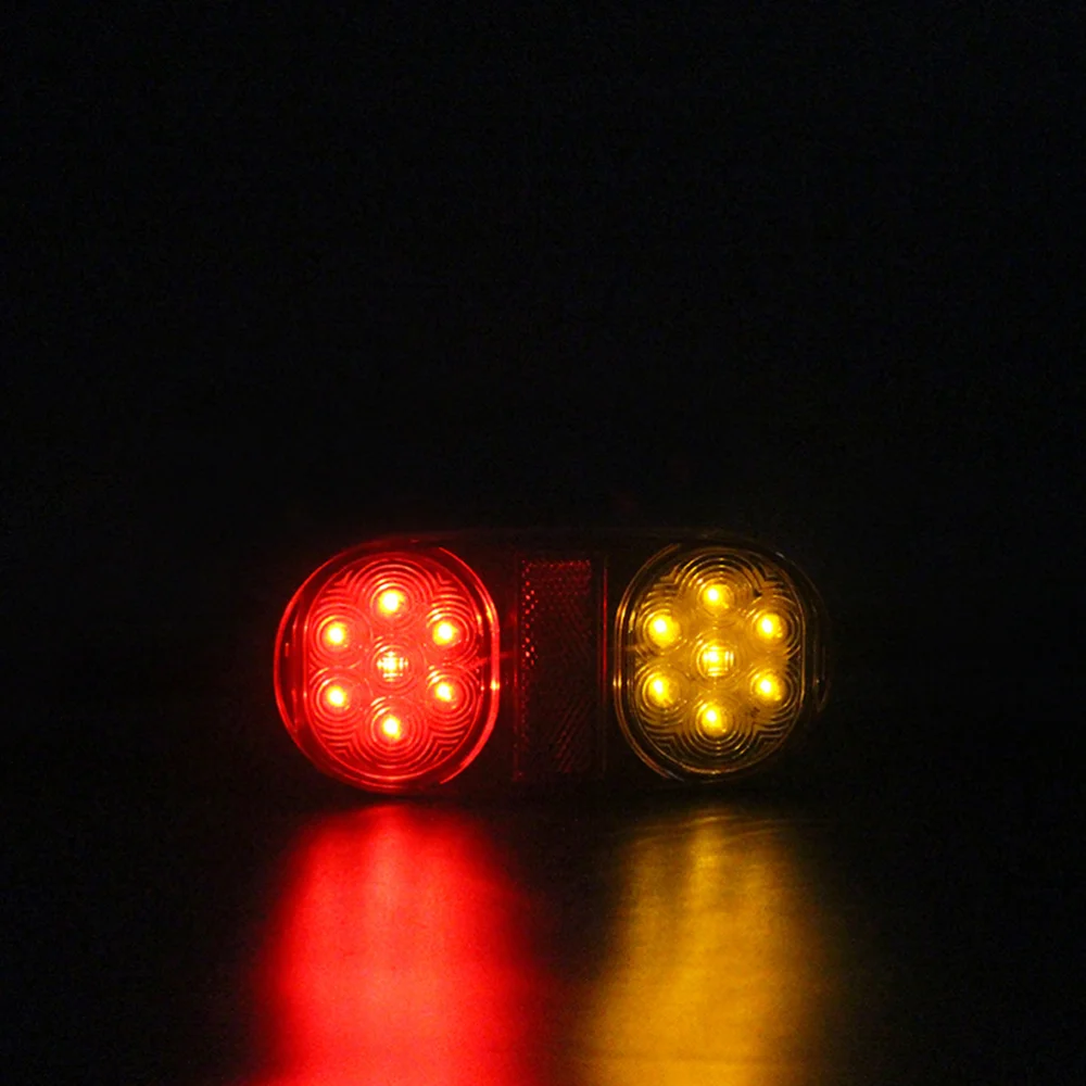 

2 PCS 14-LED 10-30V Side Marker Lights Indicator Lamps for Truck Trailer Caravan