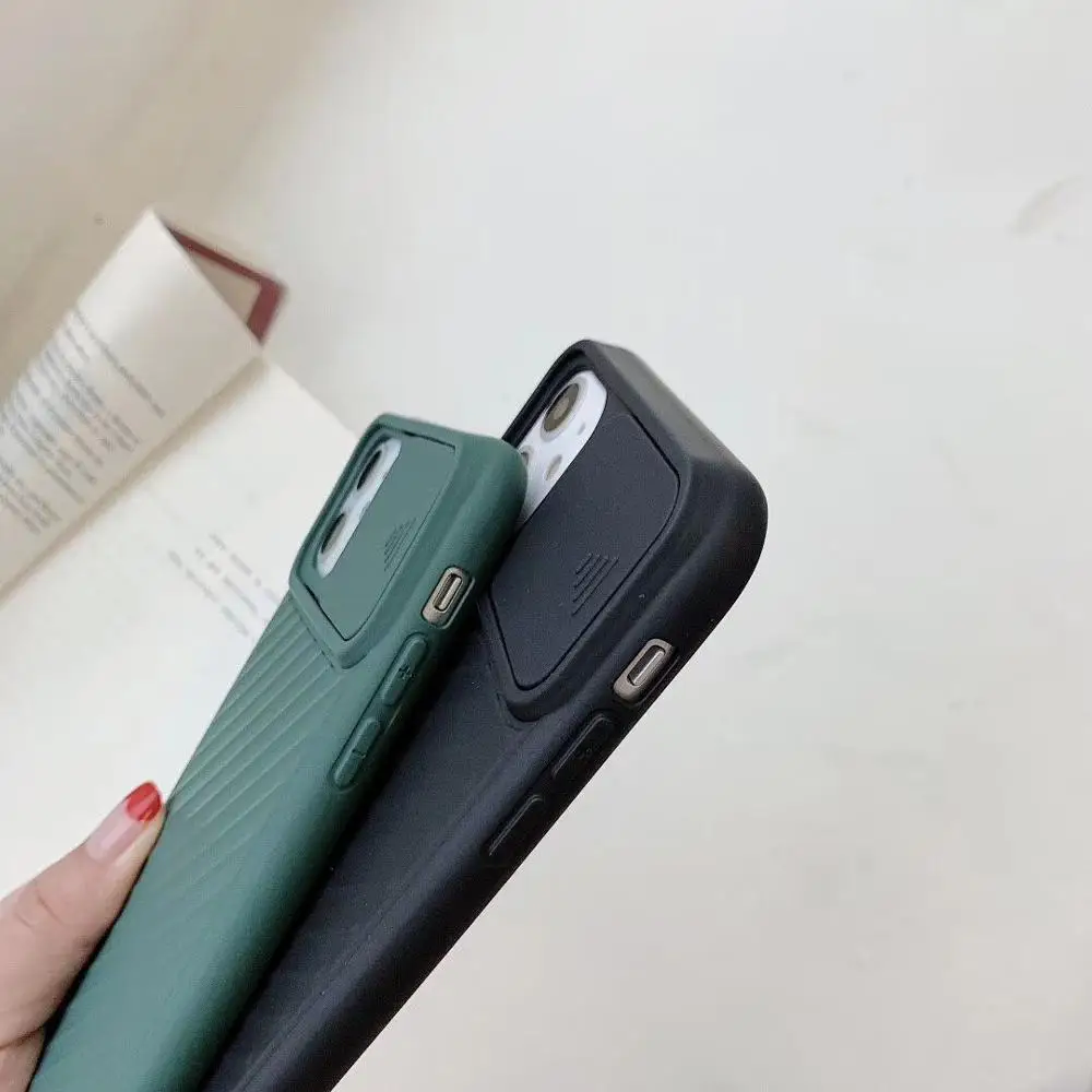 

Hot Trends Slide Camera Lens Protection Shockproof Phone Coque For iPhone 11 Pro XS MAX X XR 8 7 6 Plus Silicone Soft Case Gift