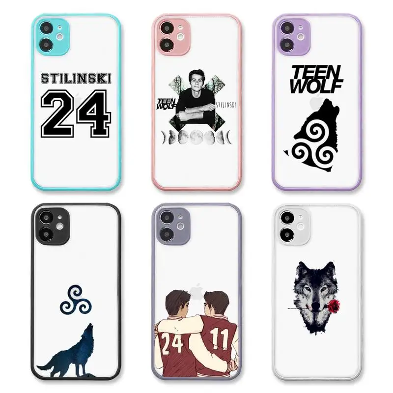 

Teen Wolf Stilinski 24 Phone Case purple matte transparent For iPhone 7 8 x xs xr 11 12 pro plus max mini Clear Funda