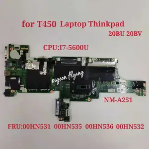 t450 motherboard mainboard for thinkpad t450 laptop 20bv 20bu 20dj aivl0 nm a251 cpui7 5600u fru 00hn531 00hn535 00ht728 free global shipping