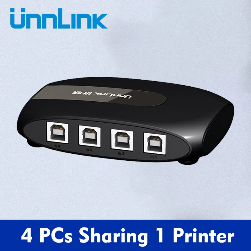 Unnlink USB 2 0 переключатель 4 или ПК компьютер ноутбук совместное использование 1