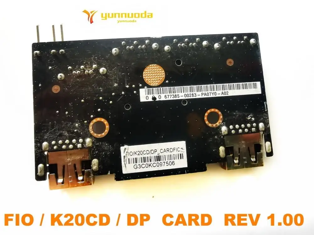 

Original for ASUS FIO K20CD DP CARD REV 1.00 board tested good free shipping