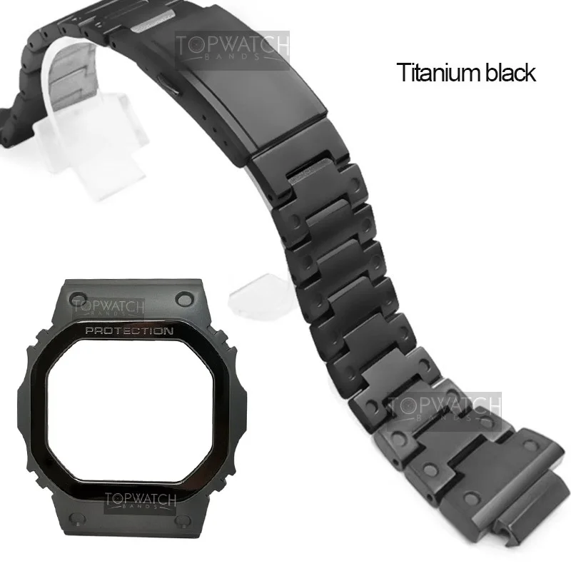 Ремешок из титанового сплава Камуфляжный для наручных часов DW5600 GW5000 ремешок с