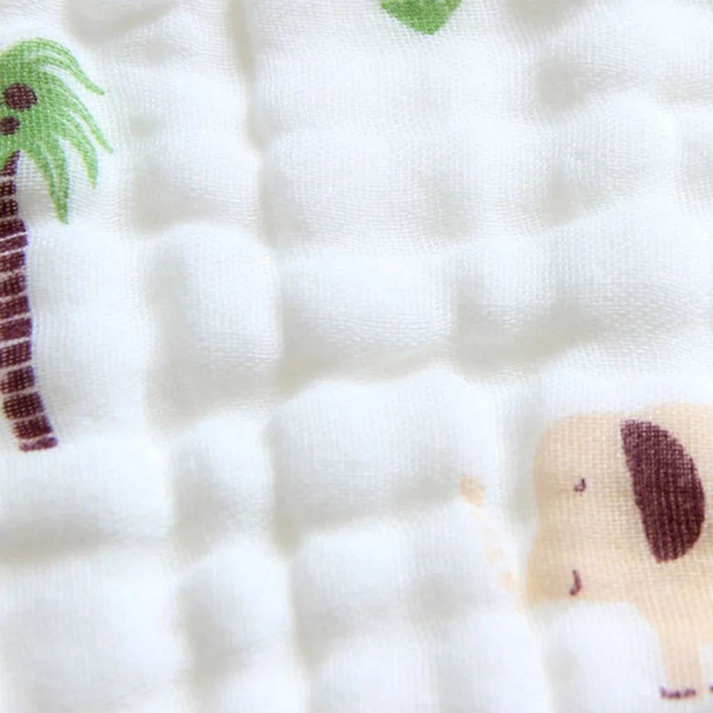 5 шт./упак. Детские квадратные слюны полотенце Младенцы Мультфильм Печать