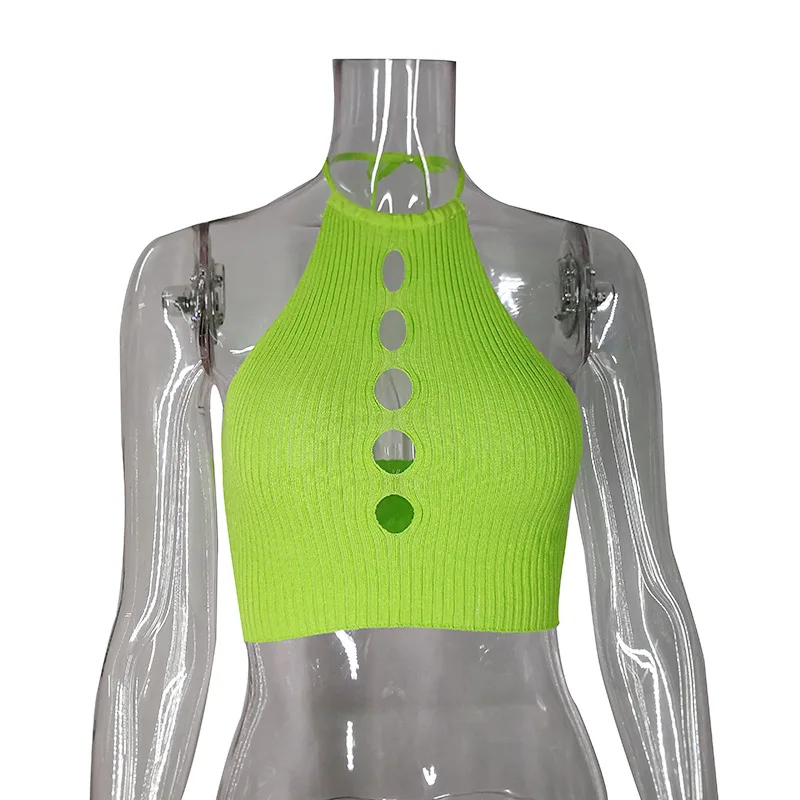 Пикантные белые трикотажные топы на бретелях для женщин Летний Пляжный