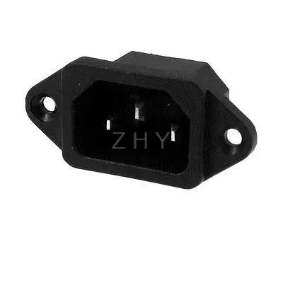 Штекер 3 клеммы крепление на панель C14 Разъем адаптера питания 250V 10A