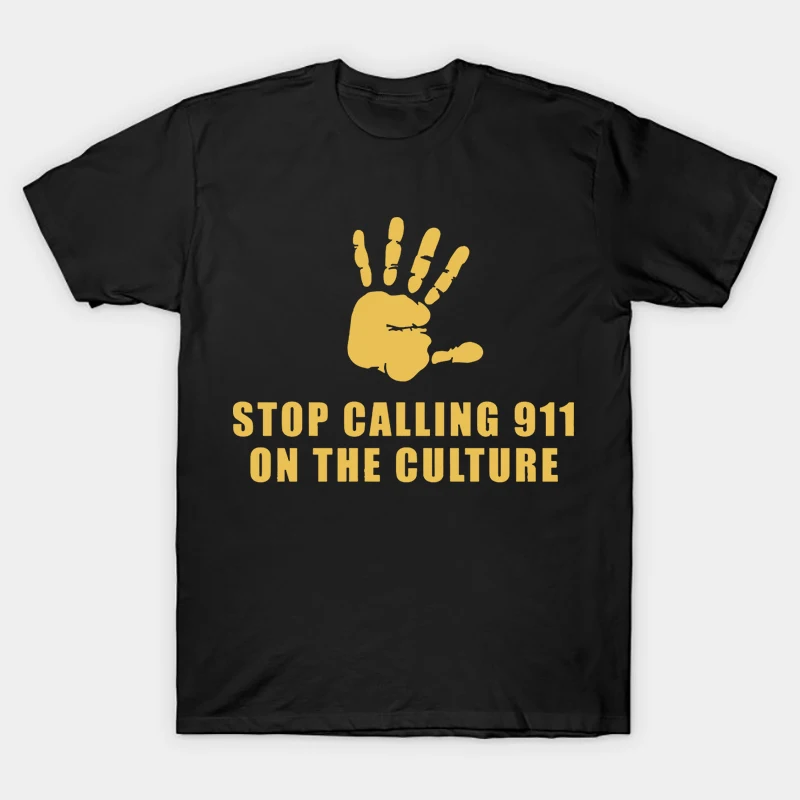 

Black Lives Matter Slogan T Shirts Stop Calling 911 on The Culture Print T-shirt Men Clothes High Quality Cotton Casual Tops