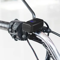 motorcycle vehicle mounted charger waterproof usb adapter 12v phone dual quick charge 3 0 voltmeter switch mobile power adapter