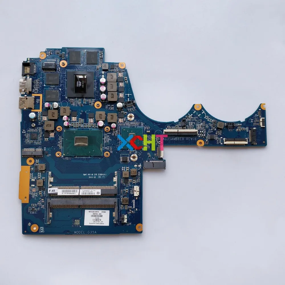

859750-601 859750-001 DAG35AMB8E0 i7-6700HQ CPU 965M/4GB GPU for HP OMEN Notebook 15-ax 15-ay PC Laptop Motherboard Mainboard