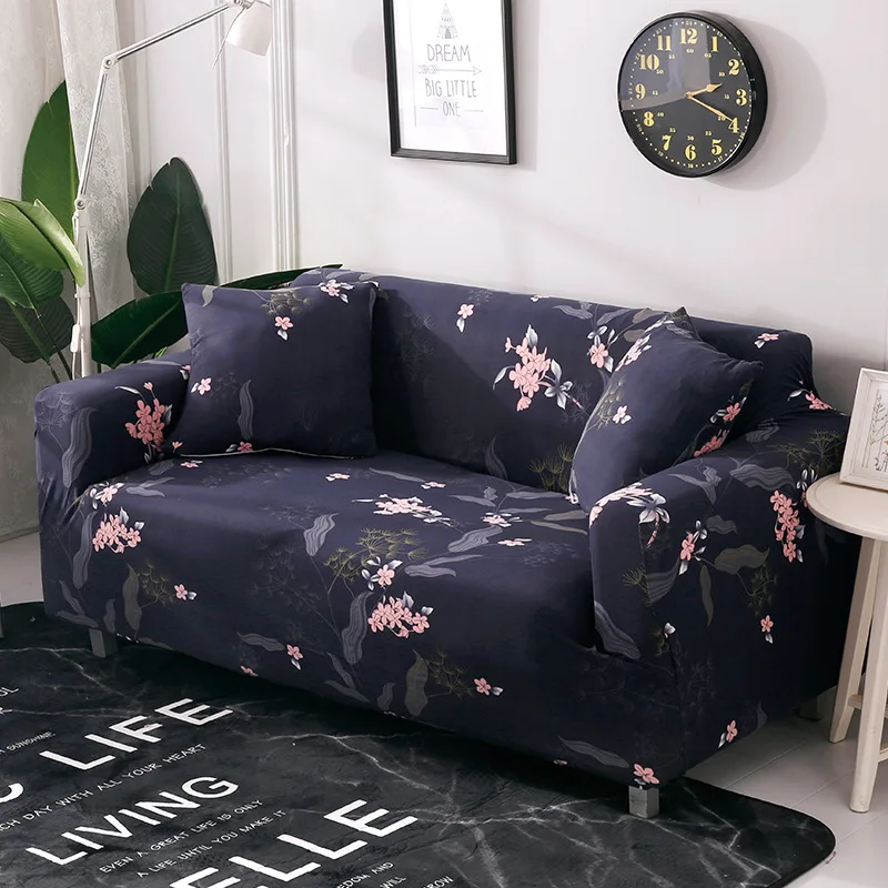 

Printed Sofa Cover Floral Sofa Towel for Living Room Plaid Chenille Couch Slipcover Striped Printed Elastic Couch Cover