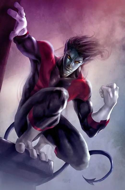 Костюм для косплея Курта Вагнера X- Men мужской костюм мальчиков бесплатная