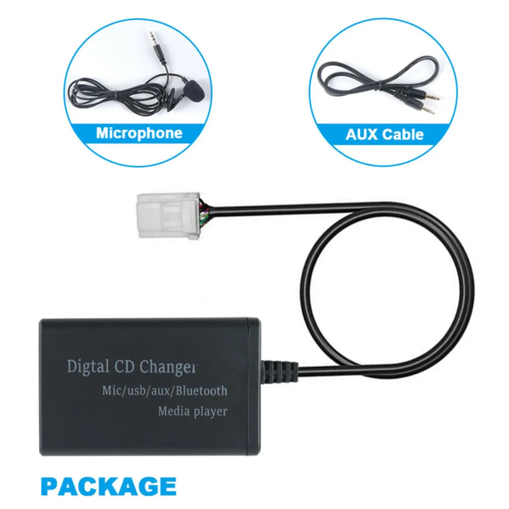 Автомобильный Bluetooth гарнитура Aux Стерео адаптер Комплект для модуля Toyota с