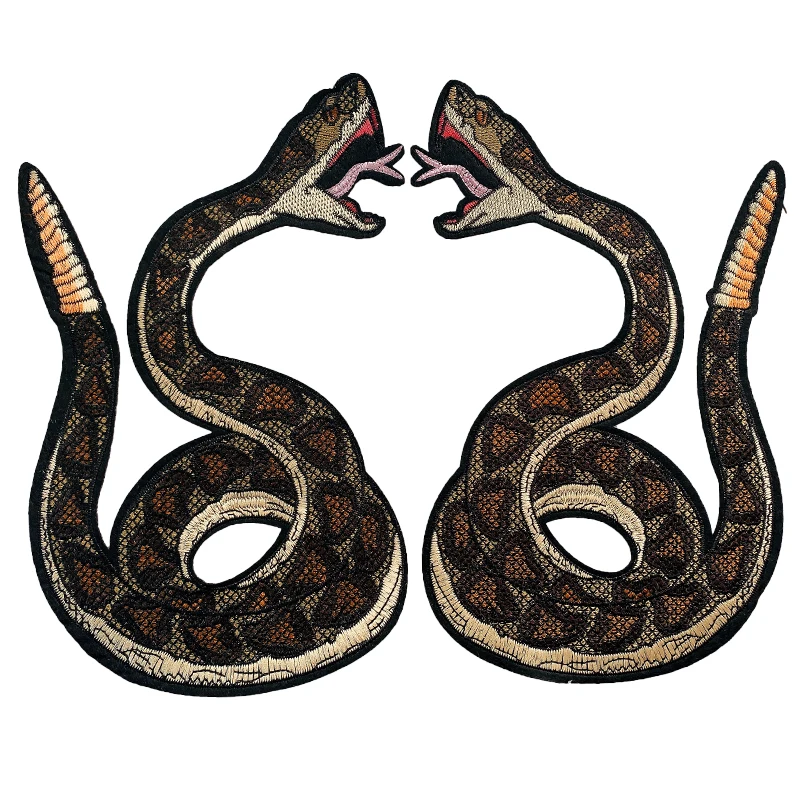 Оптовая продажа нашивки с вышивкой змеиным животным из мультфильма утюгом