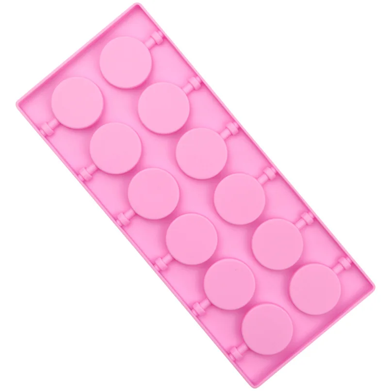 12 полостей круглая силиконовая форма для леденцов светильник типа с 20 палочки