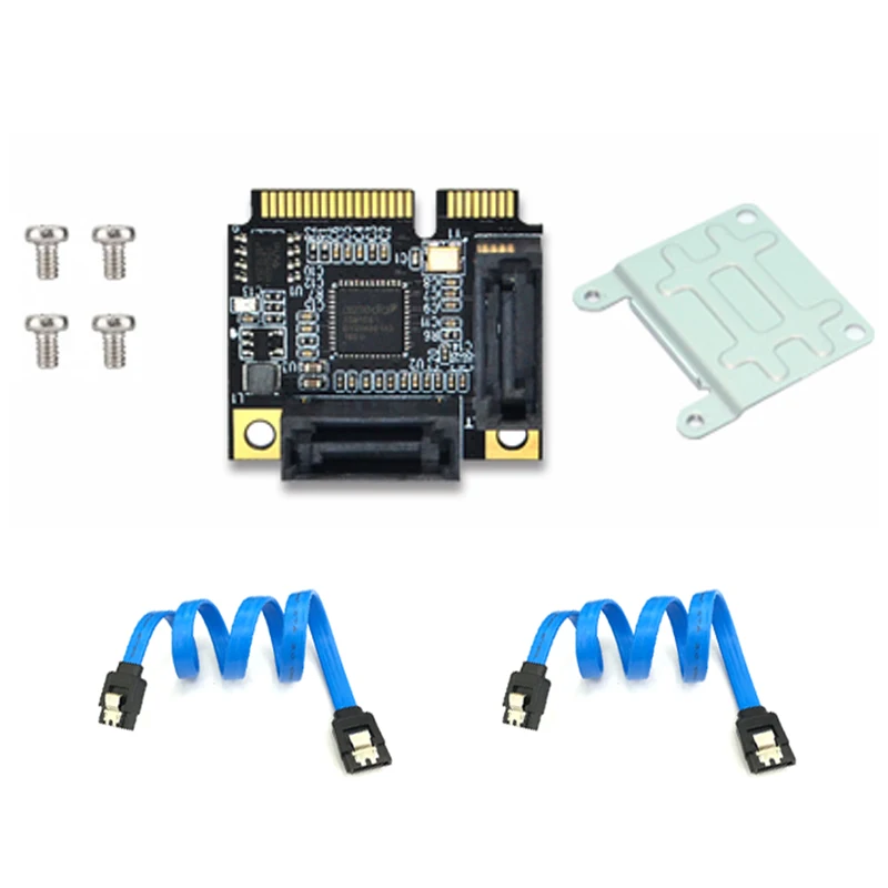 2 порта mini pci e pci express к sata 30 конвертер с же