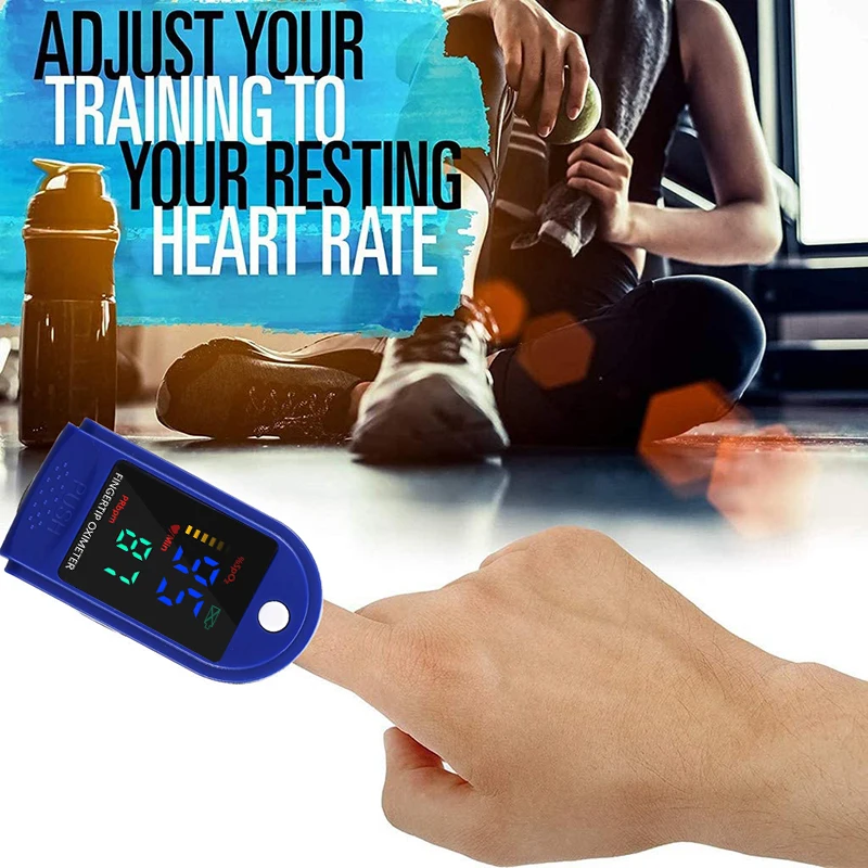 Пульсоксиметр на кончик пальца с OLED-экраном монитор насыщения крови кислородом