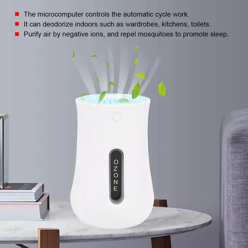 Портативный многофункциональный очиститель запахов воздуха генератор озона для