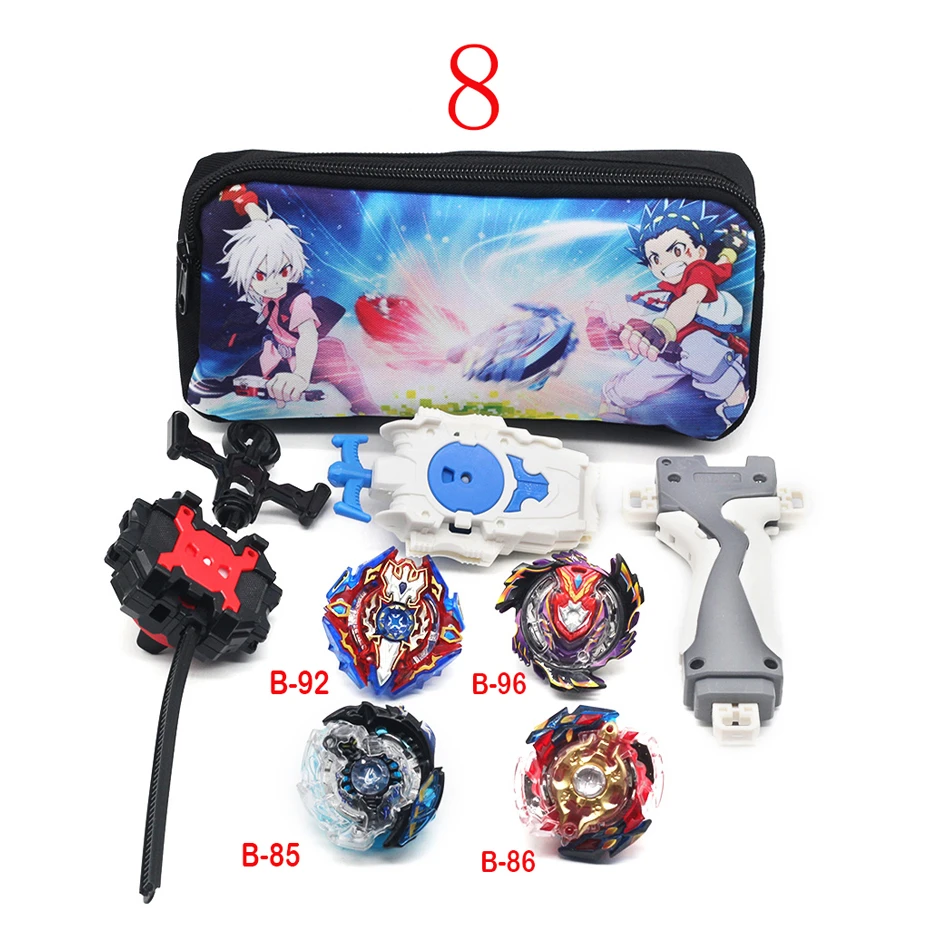 A8 With Launcher 20 Стиль Beyblade Burst Launcher Bey Blade сумка Beyblade Топ игрушки спиннинг гироскоп металлический для 4d мальчика и девочки подарок - Цвет: A8 With Launcher