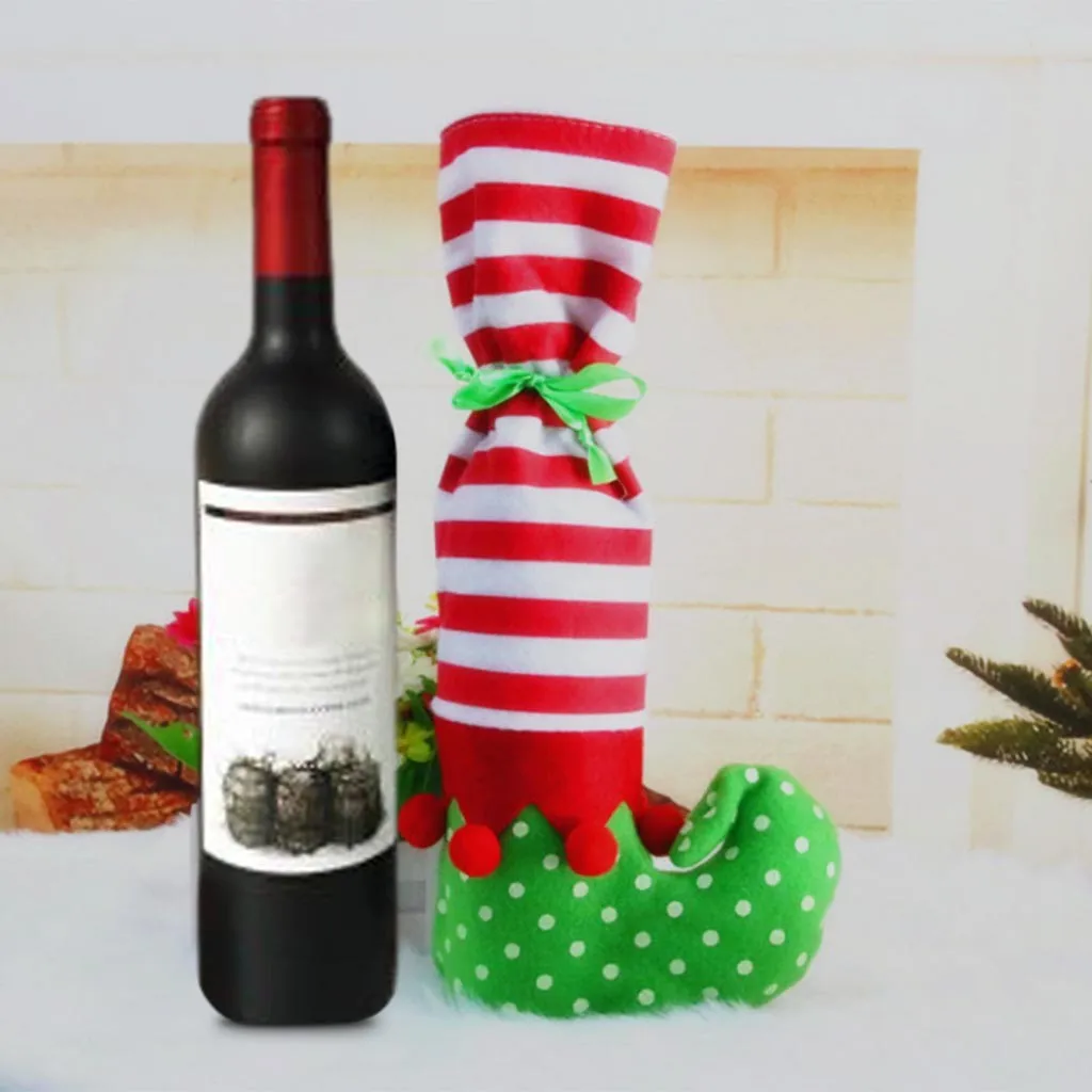Рождественские украшения для винной бутылки набор Рождественский Подарочный
