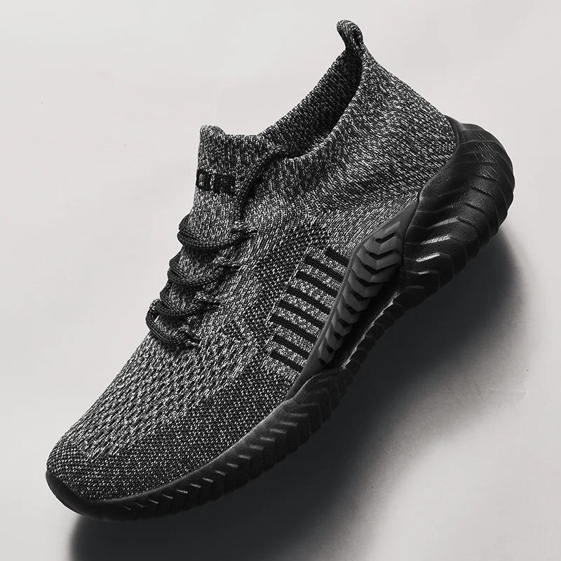 New Arrvial Summer Men Sneakers Breathable Slip-on Sock Walking Sport Shoes Comfortable Lightweight Casual Big Size 45 |