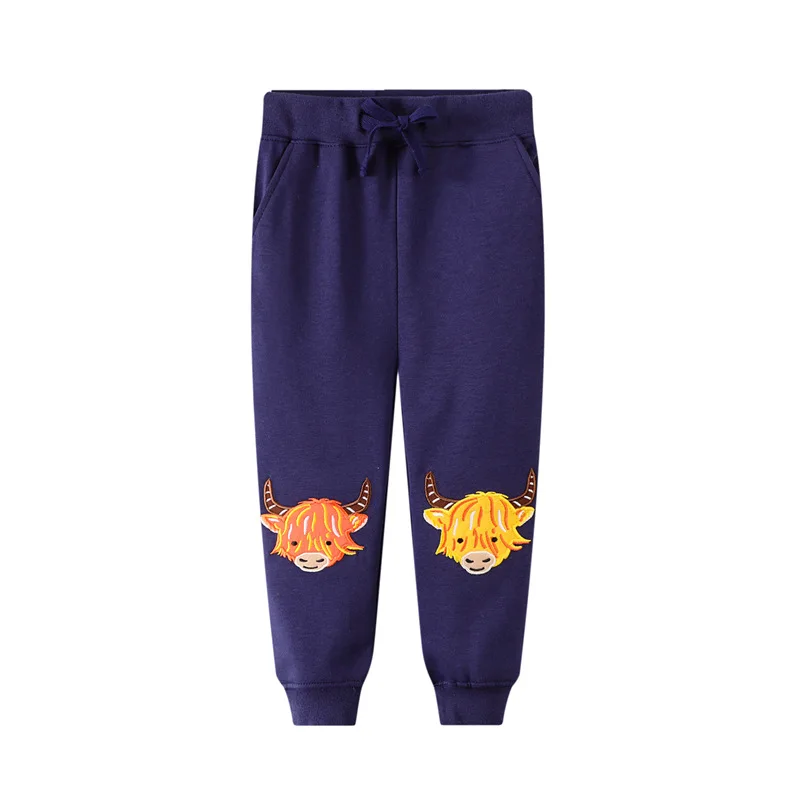 

Baby Kids Boys Trousers Boys Children Warm Clothing Sweatpants Winter Cotton Cartoon Animals Print Cute Pants for Boys Clothes