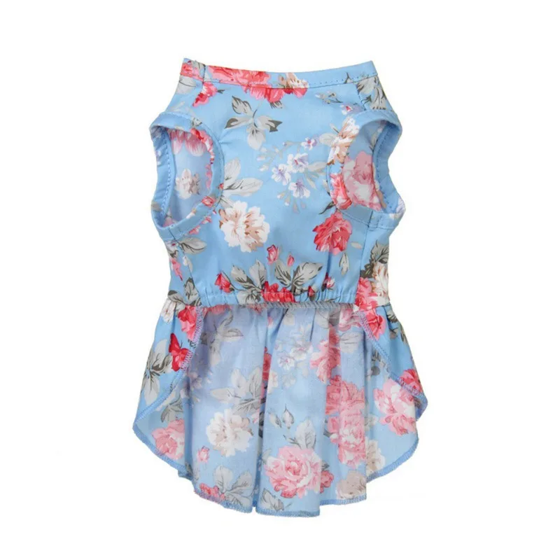 

Summer Dog Small Floral Princess Dress Dog Dress For Dogs Skirt Dog Wedding Dresses York Clothes For Dogs Pet Dress