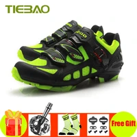 tiebao sapatilha ciclismo mtb cycling shoes men women spd bicycle pedals breathable self locking mountain bike cycling sneakers