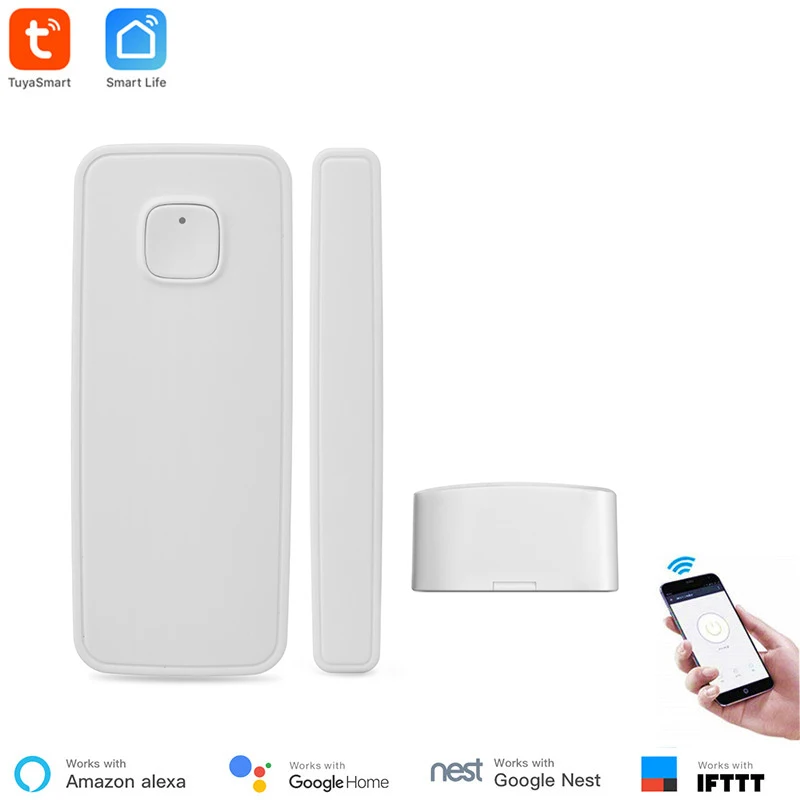 

Tuya Smart WiFi Door Sensor Door Open / Closed Detectors Magnetic Switch Window Sensor Home Security Alert Security Alarm