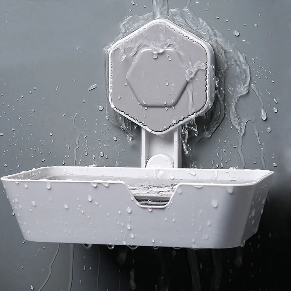

2pcs Bathroom Organizer Soap Dish Waterproof Sponge Holder Adhesive Wall Mounted Home Drill Free Container Storage Rack Shower