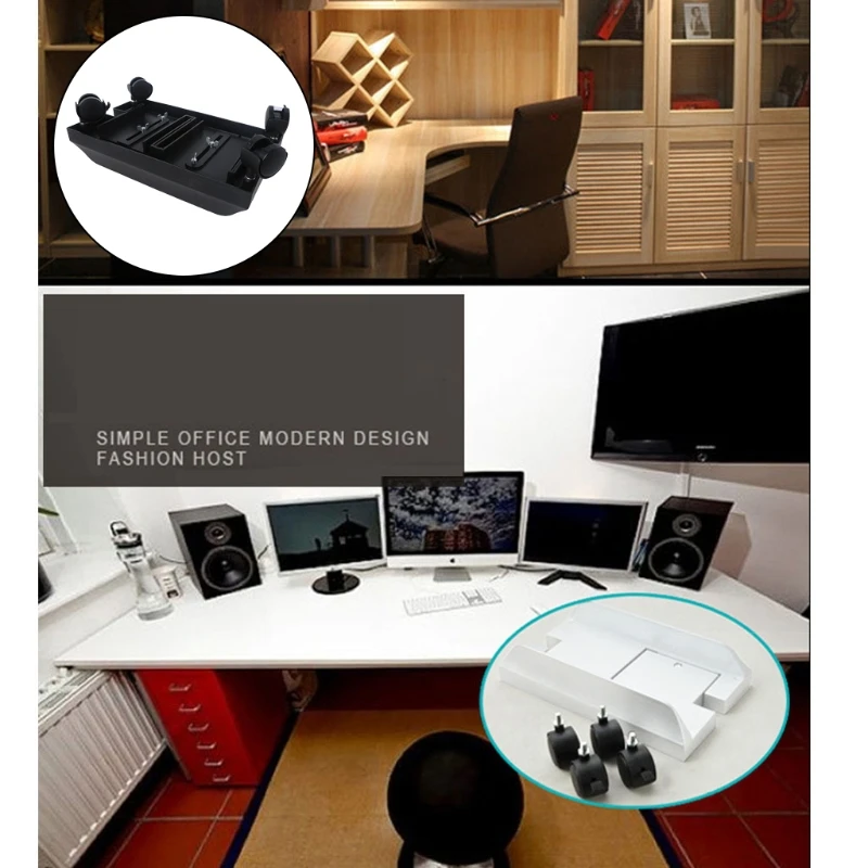 

Mobile Adjustable Computer Tower Holder Computer CPU Stand Cart X37B