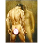 Современная популярная картина маслом Macho для геев, Картина на холсте для спальни, ванной, украшение для дома