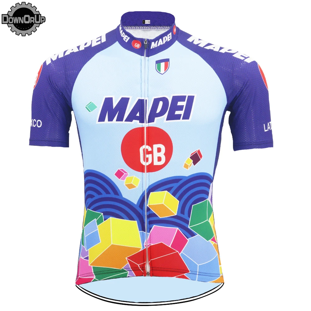 LTALY Ретро веломайка мужская с короткими рукавами синяя качественная MTB дорожный