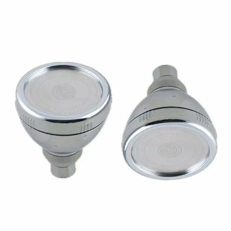 

Bathroom Shower Head Round Pressurized Water Saving Rotating Top Spray Shower Head Small Nozzle