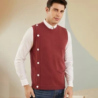 zocept 2021 new arrival solid color sweater vest men pure cashmere sweaters pullovers men brand o neck sleeveless jersey hombre
