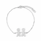 Персонализированные Пользовательское имя браслет мальчик подвески для девушки ручной работы для женщин ювелирные изделия с гравировкой семьи Подпись индивидуальные подарок для лучшего друга,