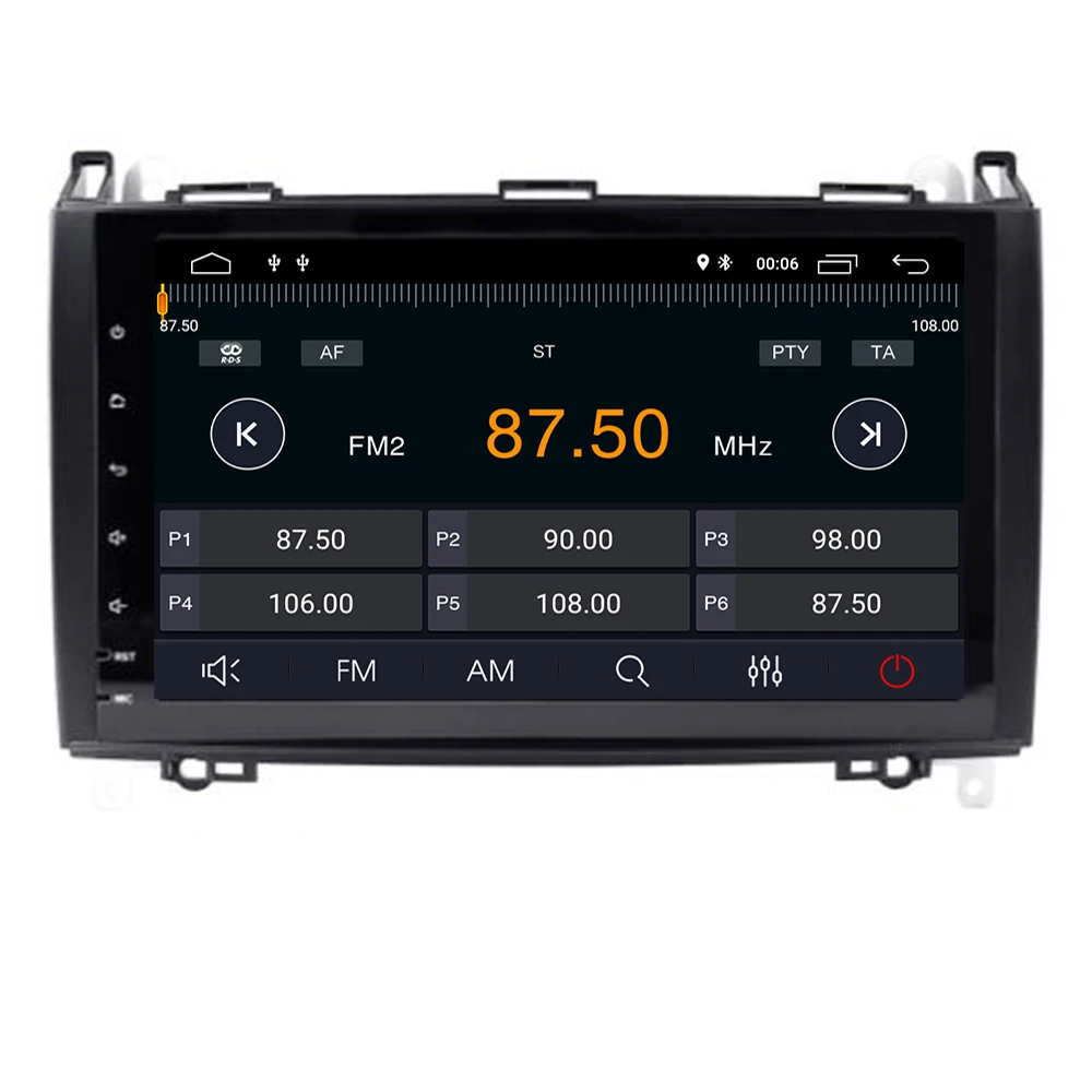 Автомагнитола 2 din android 9 GPS для Mercedes Benz B200 Sprinter W906 A B Class W169 W245 Viano Vit W639