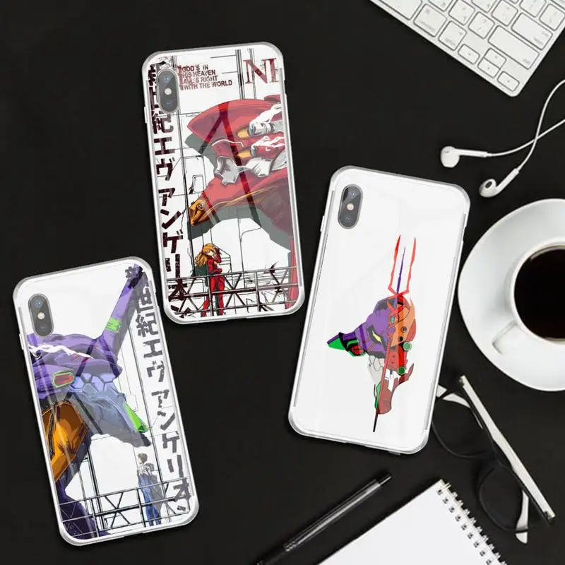 

Popular Cartoon Evangelion Phone Case Transparent Case For IPhone 6 6s 7 8 Plus X Xs Xr Xsmax 11 12 Pro Promax 12mini