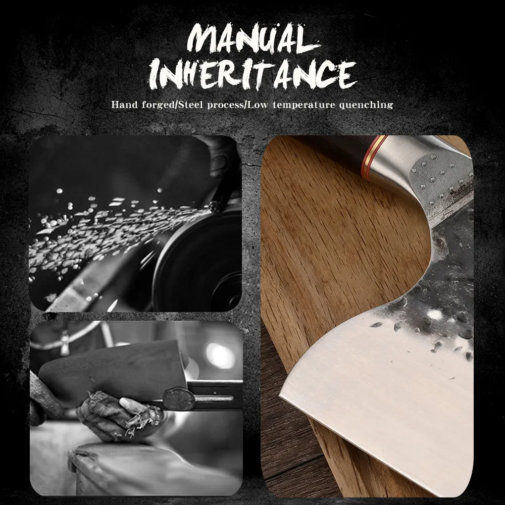 Нож шеф повара из высокоуглеродистой стали с антипригарным покрытием|Кухонные